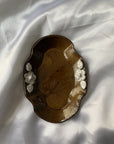 Jewelry Dish || Glossy Brown || Oval
