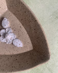 Jewelry Dish || Speckled Beige || Triangle