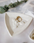 Jewelry Dish || White || Triangle