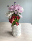 Tall Flower Vase || White