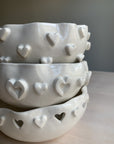 3D Heart Bowl || Glossy White